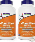 Now Foods Lcarnitine 500 Mg 240 Veg Caps (Pack Of 2)