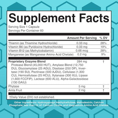 Maryruth'S Maryruth Organics Digestive Enzymes Up To 2 Month Supply Vegan Digestive Health Aid And Gut Health Enzyme Complex Over 12 Enzymes Vitamins B6 & B12