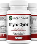 Interplexus Thyrodyne Iodine Tyrosine & Plant Extracts For Thyroid Support Gluten Dairy Soy 60 Capsules (30 Servings)