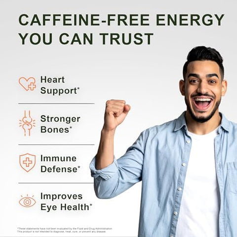 Noor Vitamins Energy+ Multivitamin Halal Vitamin for Energy Production and Immunity 26 Vitamins and Minerals Black Seed Dates Honey for Men and Women. Gelatin Free 2 Month Supply