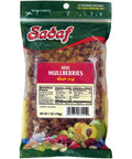 Sadaf Dried Mulberries - Dried Mulberry for Cooking & Food Flavoring - Healthy and Natural Snack - Middle Eastern Cuisine - 7 oz Resealable Bag