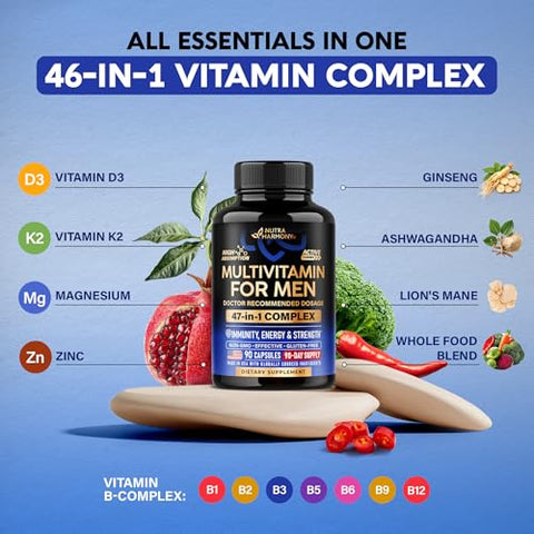 Nutraharmony Biotin Collagen Keratin & Multivitamins For Men Capsules