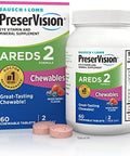 Preservision Areds 2 Eye Vitamins #1 Eye Doctor Recommended Brand Chewable Lutein And Zeaxanthin Supplement With Vitamin C Vitamin Ezinc And Copper Mixed Berry 70 Tablets