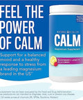 Natural Vitality CALM Magnesium Supplement Drink Mix Plus Calcium AntiStress Drink Mix Powder With Calcium Vegetarian and NonGMO Raspberry Lemon 8 oz