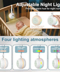 Wobrikosee Portable Sound Machine For Baby Kids Adults Usb Rechargeable White Noise Machine With Timer Function18 Smooth Sounds 256-Color Changing Mood Light Memory Function Sound Therapy For Home Travel
