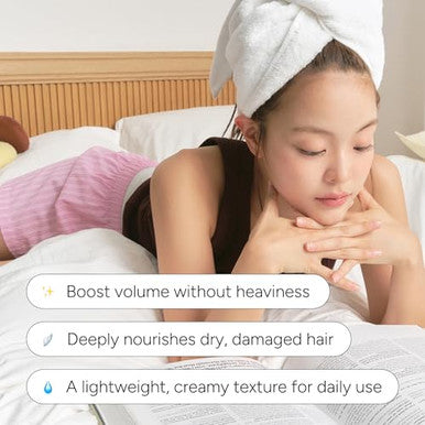 Bananal Intensive Repair Shampoo & Treatment Set Protein Complex + Biotin + Peptides Strengthening Hair & Scalp Care For Damaged Or Thinning Hair Paraben/Silicone- Korean Hair Care Duo