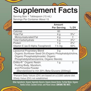 Maryruth'S Maryruth Organics Reishi Vegan Mushroom Supplement Ultra Absorption Liposomal Immune Support With 200Mg Beta-Glucans Vegan Full Spectrum Reishi Mushrooms Fruiting Body 7.6 Oz