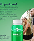 One A Day Energy Daily Essentials Multivitamin Energy Supplement to Support Mental Alertness and Immune Health with Vitamins A C D E Zinc and Caffeine 120 Count