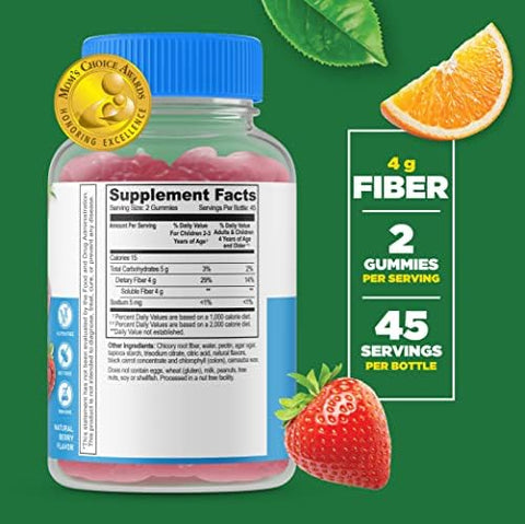 Lifeable Sugar Vitamin B12 Kids + Preciotic Fiber Kids Gummies Bundle Great Tasting Vitamin Supplement Gluten Gmo Chewable Gummy