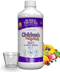 Buried Treasure Children'S Daily Multi Liquid Multivitamin & Minerals Nutritional Dietary Vegan Supplement For Kids No Artificial Ingredients Nongmo Natural Fruit Flavors 16 Oz W/Dose Cup