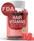 Hair Vitamins Gummies Supplement Faster Hair Growth Gummy 5000mcg Biotin Folic Acid Vitamin C and E Support Stronger and Thicker Hair Skin Nails NonGMO for Men Women 60 Berry Flavored Gummies