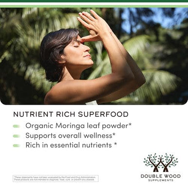 Double Wood Supplements Dws Organic Moringa Capsules 1000Mg