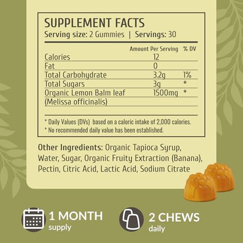 Herbamama Lemon Balm And Ahwagandha Kit - Bundle Of Lemon Balm Gummies & Ashwagandha Liquid Drops 2 Fl Oz - Vegan Non-Gmo Alcohol & Gelatin- - 2 Pack