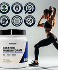 Nutricost Creatine Monohydrate Powder (2 Pack) 5G Per Serving 100 Servings 500G (17.9 Oz) Scoop Included
