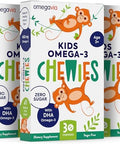 Omegavia Omega 3 Gummies Ultrahigh Dha Chewable Gel Gummy For Kids Supports Brain & Eye Health Sugar Natural Fruit Flavor Kids Omega 3 Fish Oil Gummies (3 Pack)