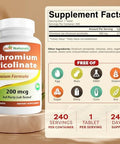 Best Naturals Chromium Picolinate Tablet 200 Mcg 240 Count