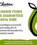 Chosen Foods 100% Pure Avocado Oil for Cooking - 1.75L - Made With Good Fats from Avocados, Naturally Refined, Never Adulterated, High Smoke Point, Non-GMO, Soy-Free, Canola Oil-Free, Gluten-Free, Keto