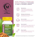 Noor Vitamins Halal Womens Multivitamin and Mineral I Once Daily Vitamin Supplement I Vegan Supports Energy Immunity Metabolism Healthy Appearance and Stages of Motherhood I 2Month Supply