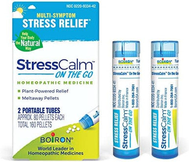 Boiron Stresscalm On The Go For Relief Of Stress Anxiousness Nervousness Irritability And Fatigue 80 Count (Pack Of 2)