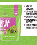 Herbaila Dried Kiwi Fruit Slices, 1 Pound. Dried Kiwis Fruit, Dehydrated Kiwi Slices, Kiwi Dried fruit. All Natural, Non-GMO, Lightly sweetened Dried Kiwifruit Slices. 16 Ounces.