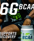 MusclePharm Essentials BCAA Powder, Post-Workout Recovery Drink, Orange Mango, 30 Servings