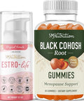 Smnutrition Black Cohosh Gummies & Estrogen Estriol Cream Hormone Balancing Set With Peach Flavored Menopause Support Gummies (30 Servings) And Estrogen Cream Original Formula (84 Servings)