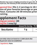 Frontline Formulations Beta Alanine Unflavored Essentials Train Harder Recover Faster Increase Endurance Veteren Owned And Operated (100 Servings Beta Alanine)