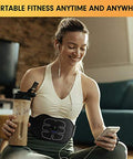 Marcooltrip Mz Abs StimulatorAb MachineAbdominal Toning Belt Workout Portable Ab Stimulator Home Office Fitness Workout Equipment For Abdomen Black