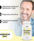 Maximum Prostate Supplements For Men 600 Mg Beta Sitosterol & 100 Mg Dim Supplement Per Serving Prostate Health Supplements For Men For Prostate Support & Bladder Control (60 Caps)
