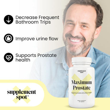 Maximum Prostate Supplements For Men 600 Mg Beta Sitosterol & 100 Mg Dim Supplement Per Serving Prostate Health Supplements For Men For Prostate Support & Bladder Control (60 Caps)