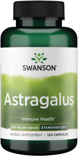 Swanson Astragalus (Standardized) 500 Milligrams 120 Capsules
