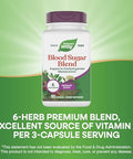 Nature'S Way Blood Sugar Blend With Gymnema Extract Supports Carbohydrate Metabolism Vitamin A 90 Capsules