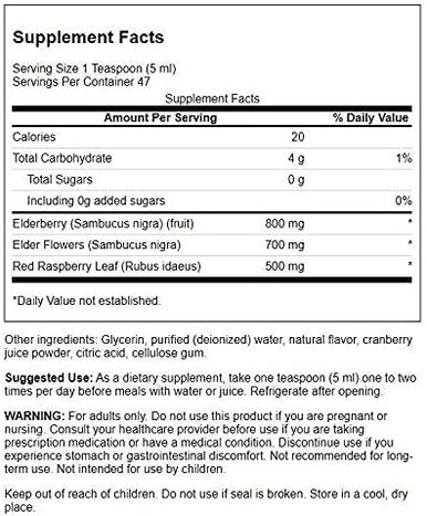 Swanson Elderberry Extract Syrup 8 fl Ounce (237 ml) Liquid