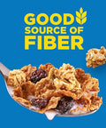 Kellogg's Raisin Bran Crunch Breakfast Cereal Cups, Fiber Cereal, Made with Real Fruit, Original, 33.6oz Case (12 Cups)
