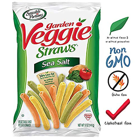 Sensible Portions Veggie Straws Sea Salt 5 Ounce