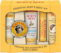 Burt'S Bees Essential Everyday Beauty Set 5 Travel Size Products & 100% Natural Origin Moisturizing Lip Balm Original Beeswax With Vitamin E & Peppermint Oil 4 Tubes In Blister Box