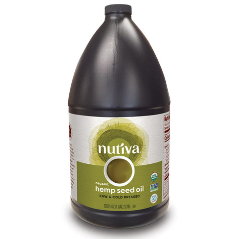 Nutiva Organic Cold-Pressed Unrefined Raw Hemp Seed Oil, 24 Ounce, USDA Organic, Non-GMO, Whole 30 Approved, Vegan, Gluten-Free & Keto, Rich In Omega 3 & 6 Fatty Acids
