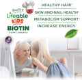 Lifeable Sugar Kids Biotin Gummies 5000Mcg Great Tasting Biotin Supplement Biotin Gummies For Hair Growth Skin And Nail Health Hair Vitamins For Kids Boys Girls 90 Gummies