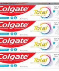 Colgate Total Active Prevention Whitening Gel Toothpaste With Fluoride Bulk With Clinically Proven Formula That Fights Plaque Bacteria Mint 4 Pack 5.1 Oz