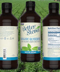 NOW BetterStevia Liquid Organic Glycerite 16 Ounces Organic Stevia ZeroCalorie Liquid Sweetener No Alcohol Keto Friendly No Erythritol