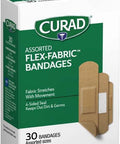 Curad Flex-Fabric Adhesive Bandages Assorted Sizes 30 Count