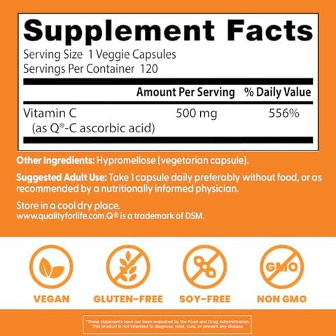 DoctorS Best Best Vitamin C 500Mg 120 Count