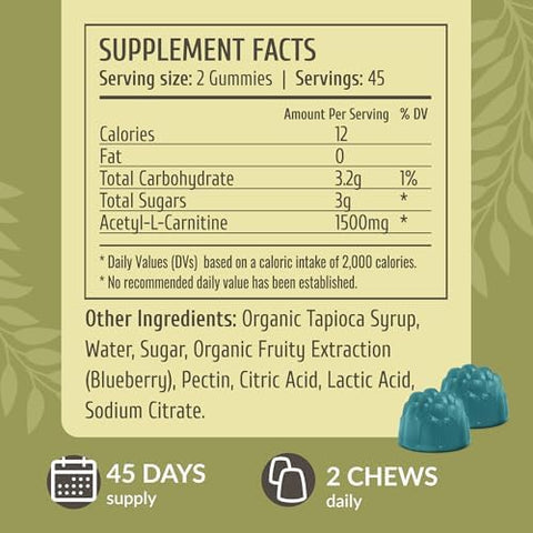 Herbamama L-Carnitine And Coq10 Kit - Bundle Of 1500 Mg Acetyl L-Carnitine & 200 Mg Coenzyme Q10 Gummies - Vegan Non-Gmo Gelatin- - 2 Pack