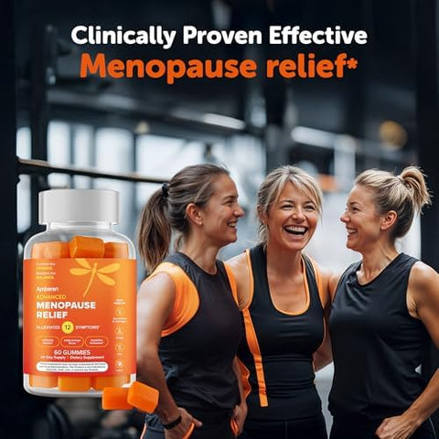 Amberen Menopause Supplement For Women 60 Gummies Clinically Proven Helps Support Hormone Balance Helps Relieve 12 Menopause Symptoms: Hot Flashes Night Sweats Mood Swings And More