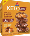 Atkins Caramel Almond Clusters Gluten High In Fiber 1G Sugar 2G Net Carb Keto Friendly 8 Count