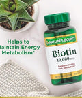 Nature'S Bounty Biotin 10000 Mcg Supports Healthy Hair Skin And Nails- Rapid Release Softgels 120 Ct