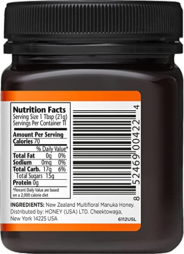 Manuka Doctor - MGO 80+ Manuka Honey Multifloral, 100% Pure New Zealand Honey. Certified. Guaranteed. Raw. Non-GMO (8.75oz)