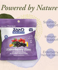 Zand Herbalozenge Elderberry Zinc Good-For-You Lozenges For Dry Throats No Corn Syrup No Cane Sugar 50 Lozenges