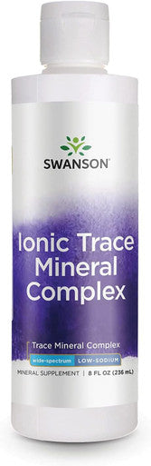 Swanson Concentrace Trace Mineral Drops 8oz-Complete Mineral Complex for Energy Hydration & Electrolyte Balance Over 72 High Absorption Ionic Minerals Such As Magnesium Potassium Calcium
