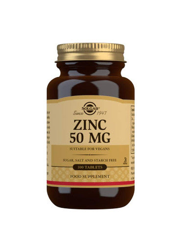 Solgar Vitamin C 1000 Mg 100 Vegetable Capsules - Antioxidant & Immune Support - Overall Health Zinc 50 Mg 100 Tablets - Zinc For Healthy Skin Taste & Vision
